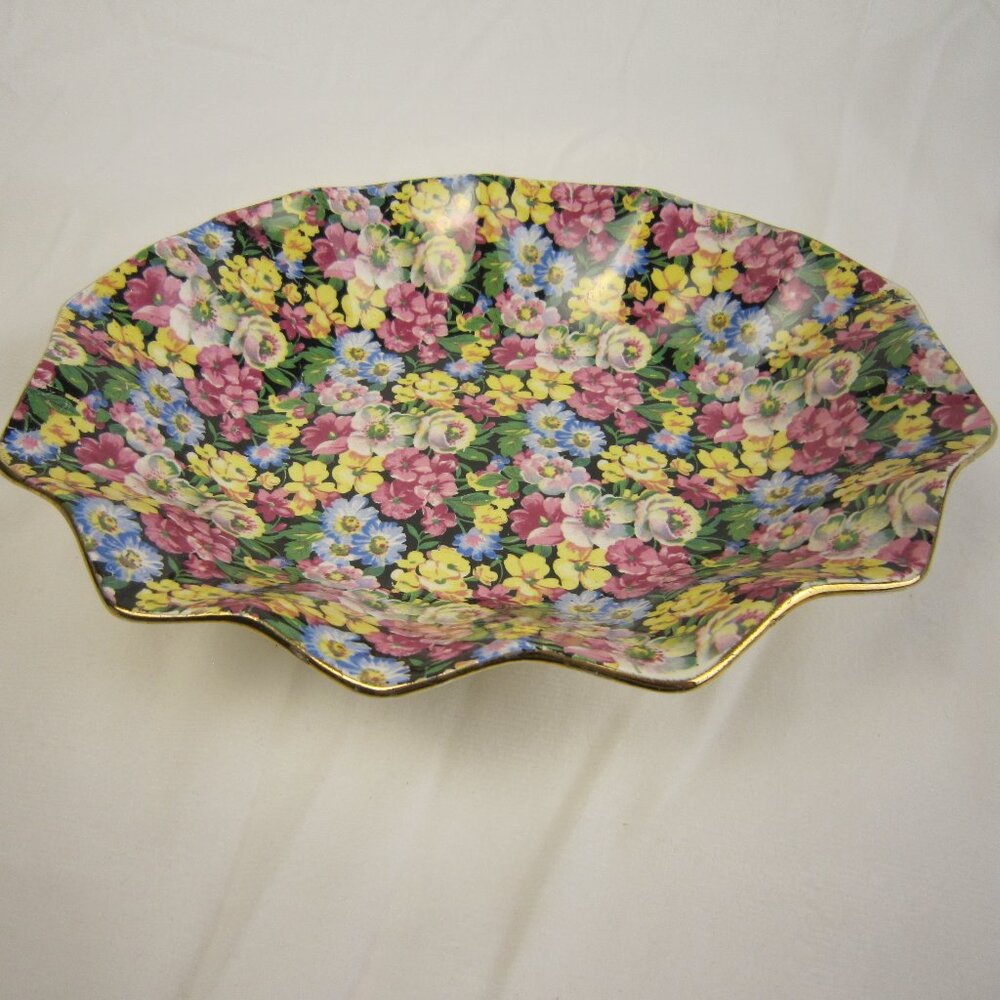 Vintage James Kent England 5008 Florita Serving Dish 9"